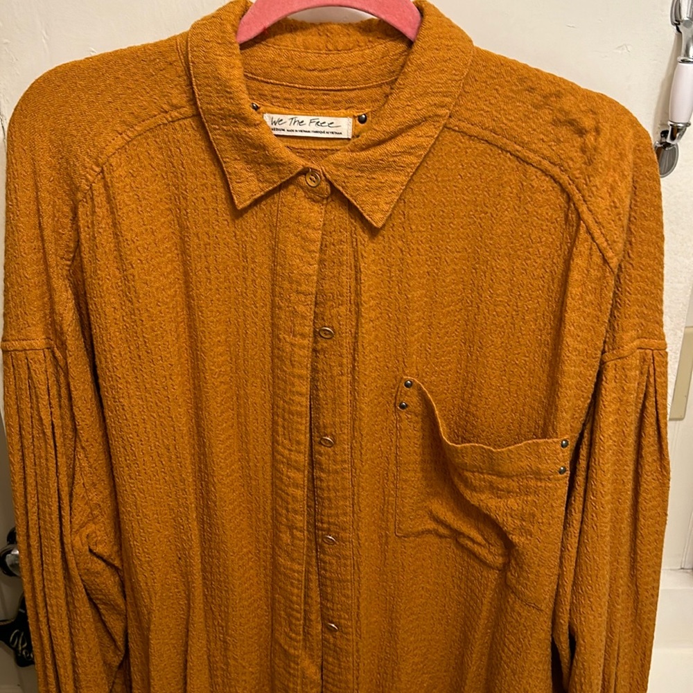 Free people Oversized button tunic